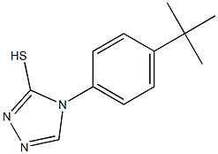 4-(4-tert-butylphenyl)-4H-1,2,4-triazole-3-thiol Struktur