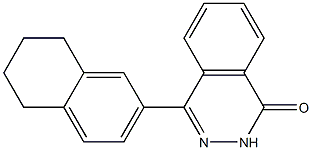 4-(5,6,7,8-tetrahydronaphthalen-2-yl)-1,2-dihydrophthalazin-1-one Struktur