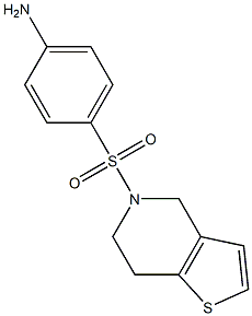 4-(6,7-dihydrothieno[3,2-c]pyridin-5(4H)-ylsulfonyl)aniline Struktur