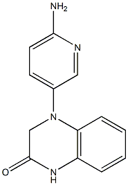 4-(6-aminopyridin-3-yl)-1,2,3,4-tetrahydroquinoxalin-2-one Struktur