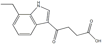 4-(7-ethyl-1H-indol-3-yl)-4-oxobutanoic acid Struktur