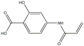 4-(acryloylamino)-2-hydroxybenzoic acid Struktur