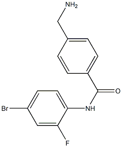 4-(aminomethyl)-N-(4-bromo-2-fluorophenyl)benzamide Struktur