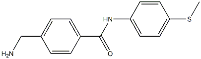 4-(aminomethyl)-N-[4-(methylthio)phenyl]benzamide Struktur