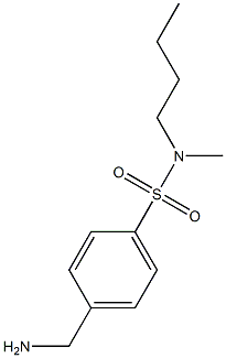 4-(aminomethyl)-N-butyl-N-methylbenzene-1-sulfonamide Struktur