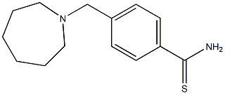 4-(azepan-1-ylmethyl)benzenecarbothioamide Struktur