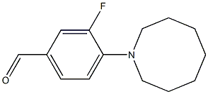 4-(azocan-1-yl)-3-fluorobenzaldehyde Struktur