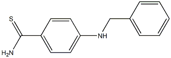 4-(benzylamino)benzene-1-carbothioamide Struktur