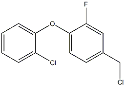 4-(chloromethyl)-1-(2-chlorophenoxy)-2-fluorobenzene Struktur