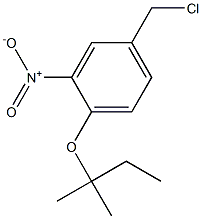 4-(chloromethyl)-1-[(2-methylbutan-2-yl)oxy]-2-nitrobenzene Struktur