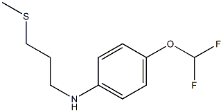 4-(difluoromethoxy)-N-[3-(methylsulfanyl)propyl]aniline Struktur