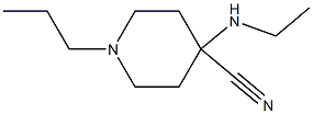 4-(ethylamino)-1-propylpiperidine-4-carbonitrile Struktur