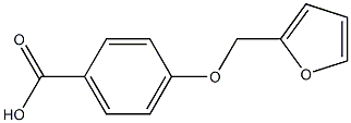 4-(furan-2-ylmethoxy)benzoic acid Struktur