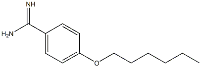 4-(hexyloxy)benzene-1-carboximidamide Struktur