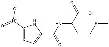 4-(methylsulfanyl)-2-[(5-nitro-1H-pyrrol-2-yl)formamido]butanoic acid Struktur