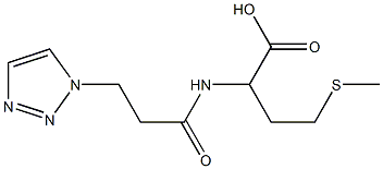 4-(methylsulfanyl)-2-[3-(1H-1,2,3-triazol-1-yl)propanamido]butanoic acid Struktur