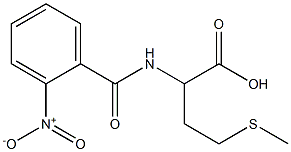 4-(methylthio)-2-[(2-nitrobenzoyl)amino]butanoic acid Struktur