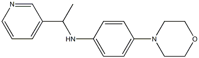 4-(morpholin-4-yl)-N-[1-(pyridin-3-yl)ethyl]aniline Struktur