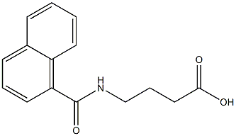 4-(naphthalen-1-ylformamido)butanoic acid Struktur