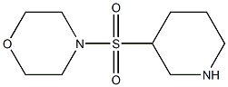 4-(piperidin-3-ylsulfonyl)morpholine Struktur