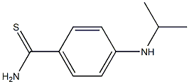 4-(propan-2-ylamino)benzene-1-carbothioamide Struktur