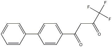 4,4,4-trifluoro-1-(4-phenylphenyl)butane-1,3-dione Struktur