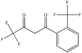 4,4,4-trifluoro-1-[2-(trifluoromethyl)phenyl]butane-1,3-dione Struktur