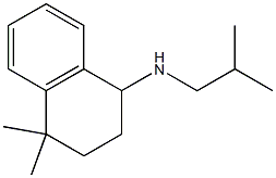 4,4-dimethyl-N-(2-methylpropyl)-1,2,3,4-tetrahydronaphthalen-1-amine Struktur