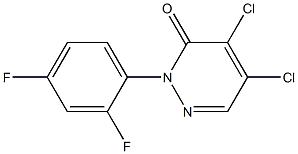 4,5-dichloro-2-(2,4-difluorophenyl)pyridazin-3(2H)-one Struktur