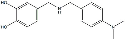 4-[({[4-(dimethylamino)phenyl]methyl}amino)methyl]benzene-1,2-diol Struktur