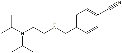 4-[({2-[bis(propan-2-yl)amino]ethyl}amino)methyl]benzonitrile Struktur