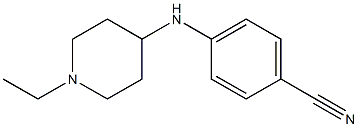 4-[(1-ethylpiperidin-4-yl)amino]benzonitrile Struktur