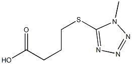 4-[(1-methyl-1H-1,2,3,4-tetrazol-5-yl)sulfanyl]butanoic acid Struktur