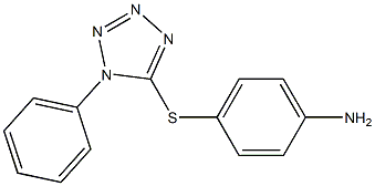 4-[(1-phenyl-1H-1,2,3,4-tetrazol-5-yl)sulfanyl]aniline Struktur