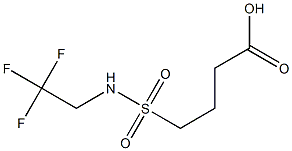 4-[(2,2,2-trifluoroethyl)sulfamoyl]butanoic acid Struktur