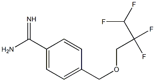 4-[(2,2,3,3-tetrafluoropropoxy)methyl]benzene-1-carboximidamide Struktur