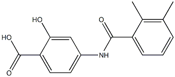 4-[(2,3-dimethylbenzoyl)amino]-2-hydroxybenzoic acid Struktur