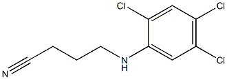 4-[(2,4,5-trichlorophenyl)amino]butanenitrile Struktur