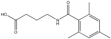 4-[(2,4,6-trimethylphenyl)formamido]butanoic acid Struktur