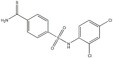 4-[(2,4-dichlorophenyl)sulfamoyl]benzene-1-carbothioamide Struktur