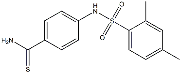 4-[(2,4-dimethylbenzene)sulfonamido]benzene-1-carbothioamide Struktur