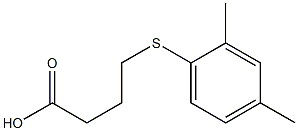 4-[(2,4-dimethylphenyl)sulfanyl]butanoic acid Struktur