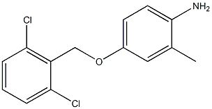 4-[(2,6-dichlorophenyl)methoxy]-2-methylaniline Struktur