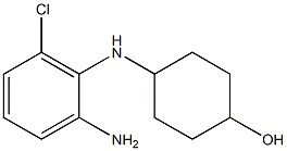 4-[(2-amino-6-chlorophenyl)amino]cyclohexan-1-ol Struktur