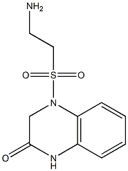 4-[(2-aminoethane)sulfonyl]-1,2,3,4-tetrahydroquinoxalin-2-one Struktur