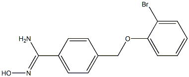 4-[(2-bromophenoxy)methyl]-N'-hydroxybenzenecarboximidamide Struktur