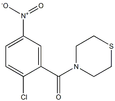 4-[(2-chloro-5-nitrophenyl)carbonyl]thiomorpholine Struktur