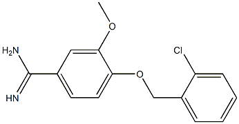 4-[(2-chlorobenzyl)oxy]-3-methoxybenzenecarboximidamide Struktur