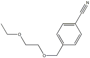 4-[(2-ethoxyethoxy)methyl]benzonitrile Struktur