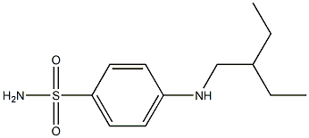 4-[(2-ethylbutyl)amino]benzene-1-sulfonamide Struktur